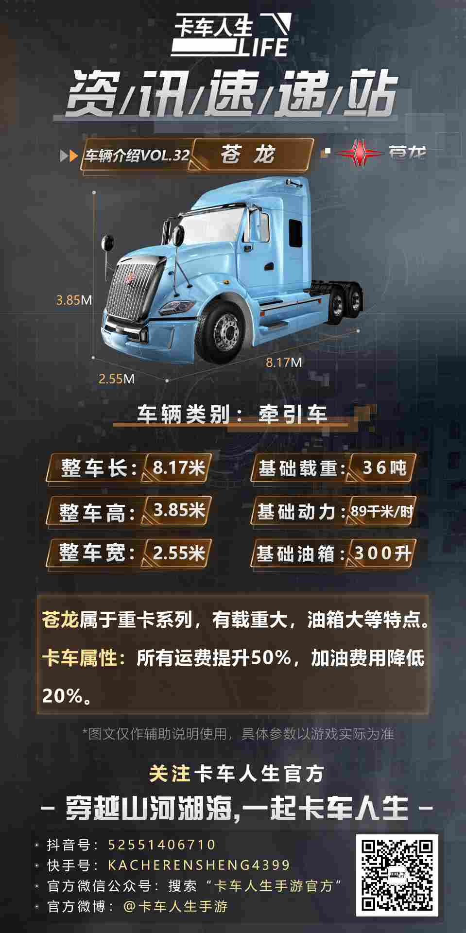 卡车人生资讯速递站:“苍龙”腾渊,势动八方 卡车人生资讯速递站:“苍龙”腾渊,势动八方