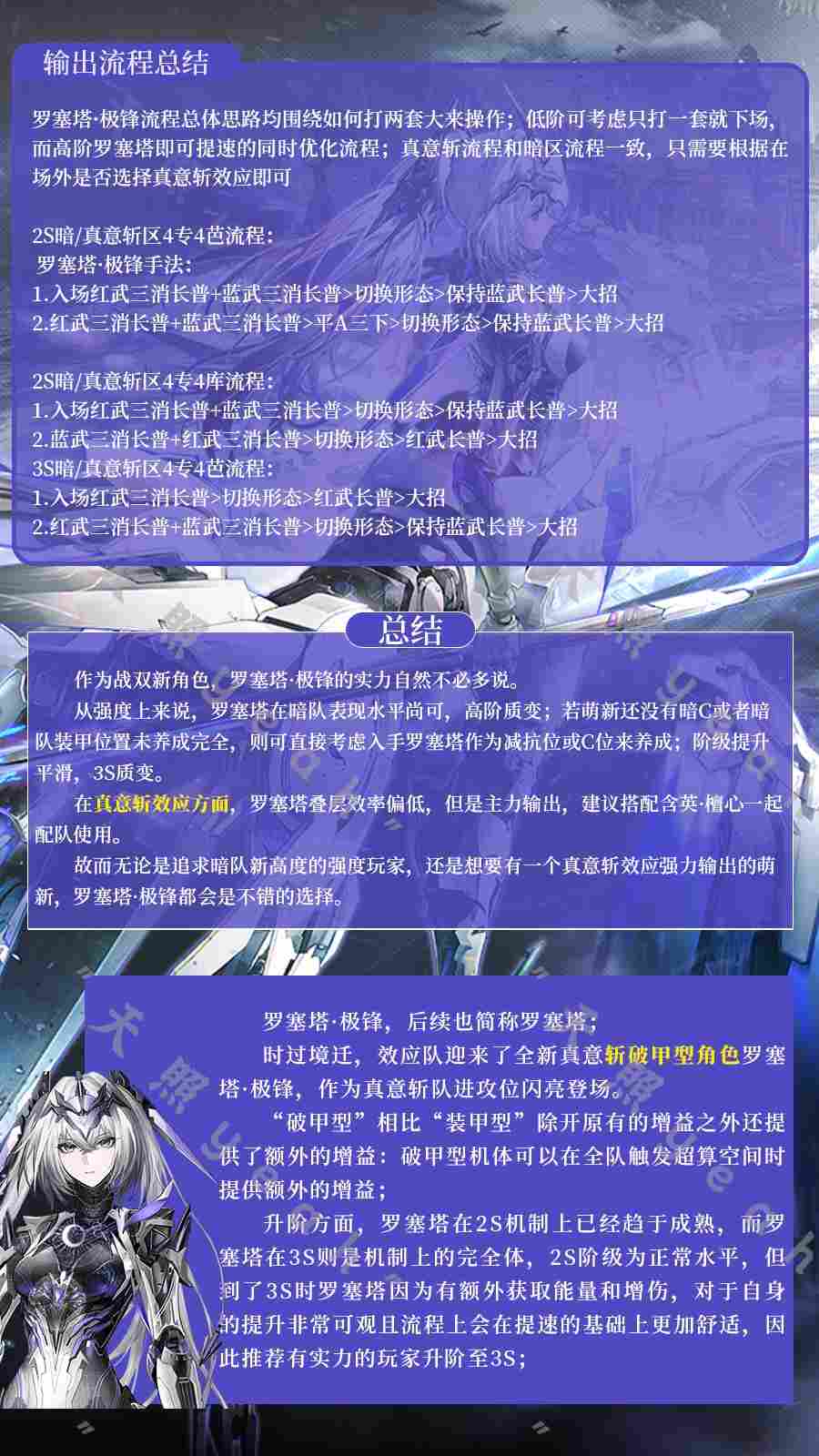 战双帕弥什【战双实战论16】罗塞塔•极锋角色攻略一图流 战双帕弥什【战双实战论16】罗塞塔•极锋角色攻略一图流